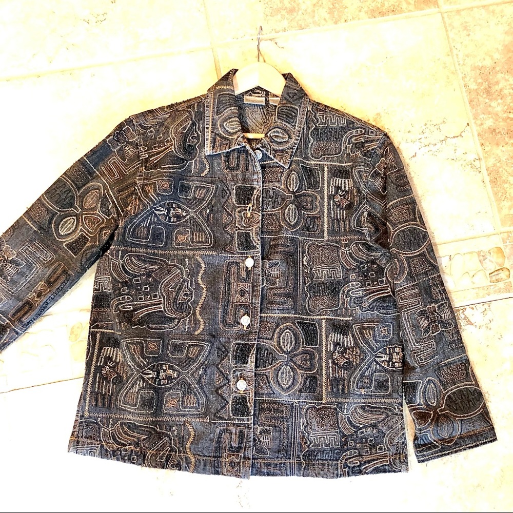 Jean beaded jacket - Picture 2 of 7